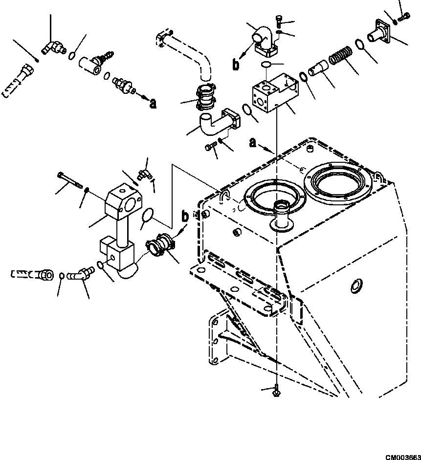 |$6. HYDRAULIC TANK RETURN LINE [H0110-05A0] - Komatsu part HM300-2 A11001-UP [hm300-0e] - Komatsu spare parts at sparepartskomatsu.com