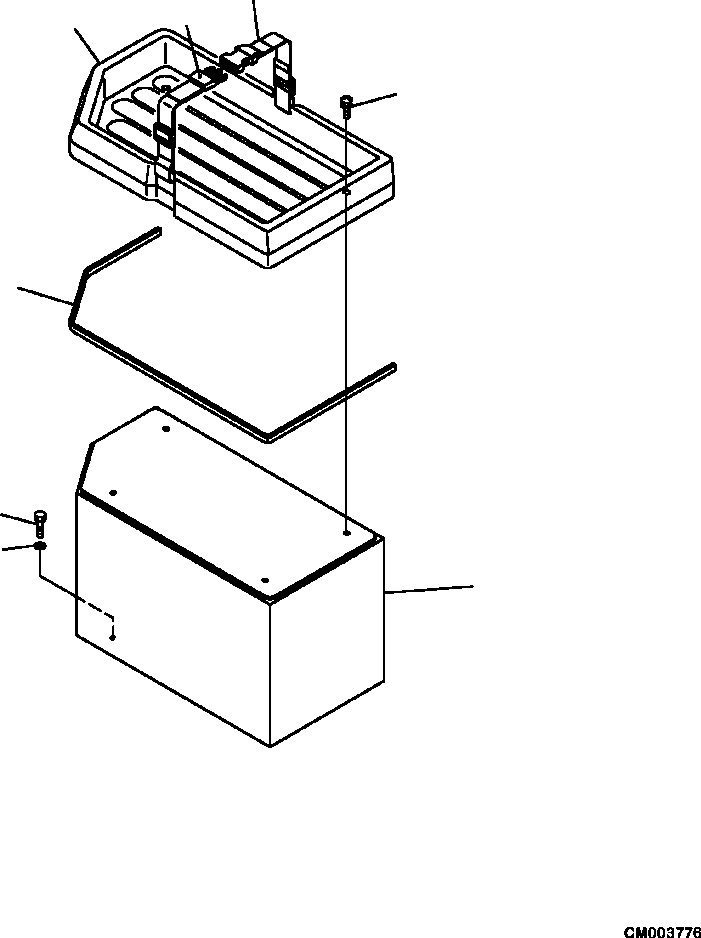 |$160. FLOOR REAR BOX (S/N  A11001-A11184 ) [K0200-57A0] - Komatsu part HM300-2 A11001-UP [hm300-0e] - Komatsu spare parts at sparepartskomatsu.com