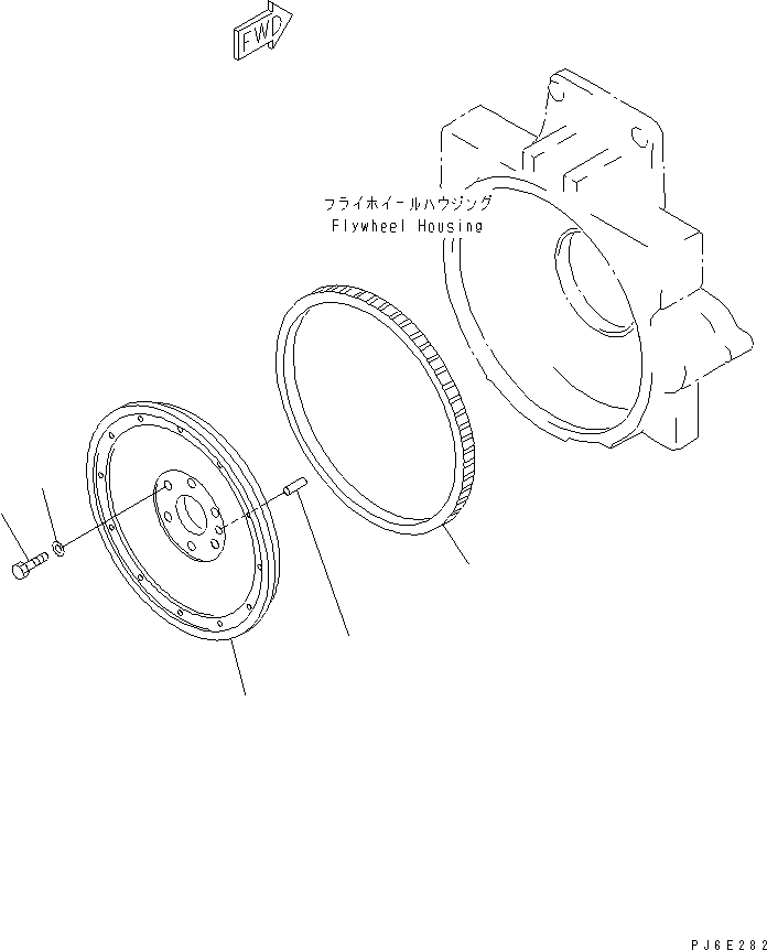 240. FLYWHEEL(#310352-) [A2230-A3E6] - Komatsu part HM300-1 S/N 1001-UP [hm300-1r] - Komatsu spare parts at sparepartskomatsu.com