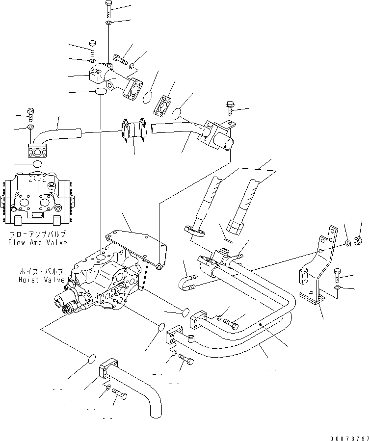 300. HYDRAULIC PIPING (HOIST CYLINDER LINE¤ 1/2) [H3410-07A0] - Komatsu part HM300-1L S/N A10001-UP [hm300-ae] - Komatsu spare parts at sparepartskomatsu.com