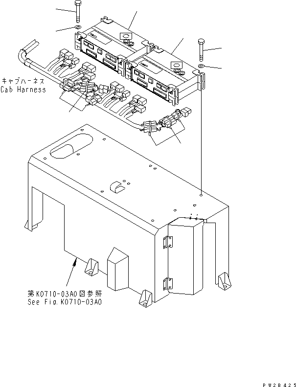 770. CAB ELECTRICAL (TRANSMISSION CONTROLLER AND BRAKE CONTROLLER)(#1001-1041) [K3291-03A0] - Komatsu part HM350-1 S/N 1001-UP [hm350-1r] - Komatsu spare parts at sparepartskomatsu.com