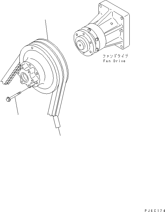 590. FAN PULLEY AND V-BELT (SANDY AND DUSTY SPEC.)(#111463-) [A5050-A4E5] - Komatsu part HM350-1 S/N 1001-UP [hm350-1r] - Komatsu spare parts at sparepartskomatsu.com