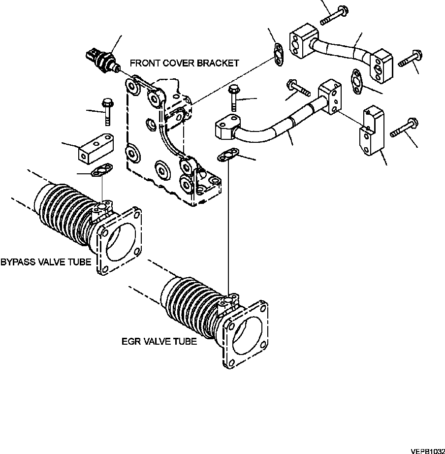 |$36. EXHAUST GAS RECIRCULATION (EGR) (7/7) ENGINE S/N 530008-530698 [A1216-B8A7] - Komatsu part HM350-2 SN A11001-UP [hm350-ae] - Komatsu spare parts at sparepartskomatsu.com