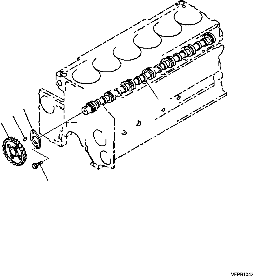 |$94. CAMSHAFT [A2203-B8A1] - Komatsu part HM350-2 SN A11001-UP [hm350-ae] - Komatsu spare parts at sparepartskomatsu.com