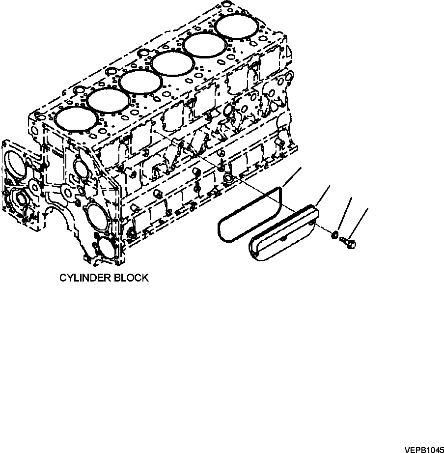 |$96. CAM FOLLOWER COVER [A2218-B8A1] - Komatsu part HM350-2 SN A11001-UP [hm350-ae] - Komatsu spare parts at sparepartskomatsu.com