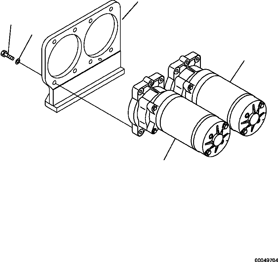 |$12. EMERGENCY STEERING ELECTRIC MOTOR [E0150-06A0] - Komatsu part HM350-2 SN A11001-UP [hm350-ae] - Komatsu spare parts at sparepartskomatsu.com