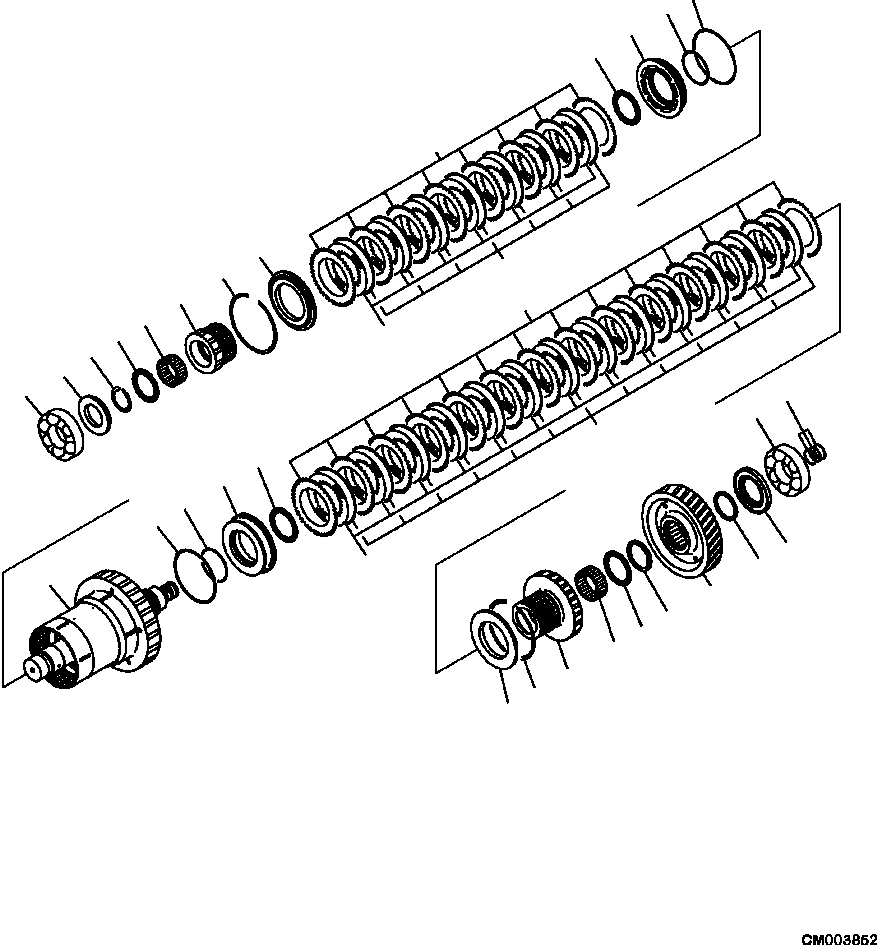 |$14. TRANSMISSION 2ND AND 3RD [F3300-54A0] - Komatsu part HM350-2 SN A11001-UP [hm350-ae] - Komatsu spare parts at sparepartskomatsu.com