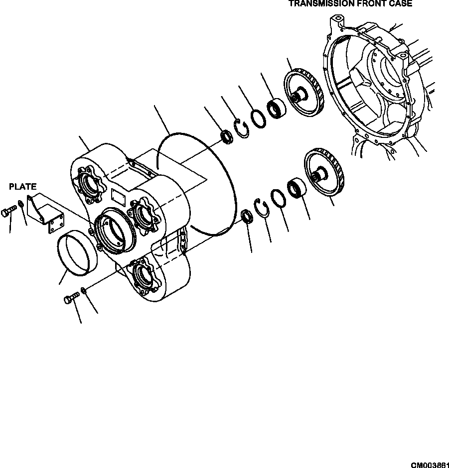 |$38. TRANSMISSION POWER TAKE OFF AND CHARGE PUMP [F3300-66A0] - Komatsu part HM350-2 SN A11001-UP [hm350-ae] - Komatsu spare parts at sparepartskomatsu.com