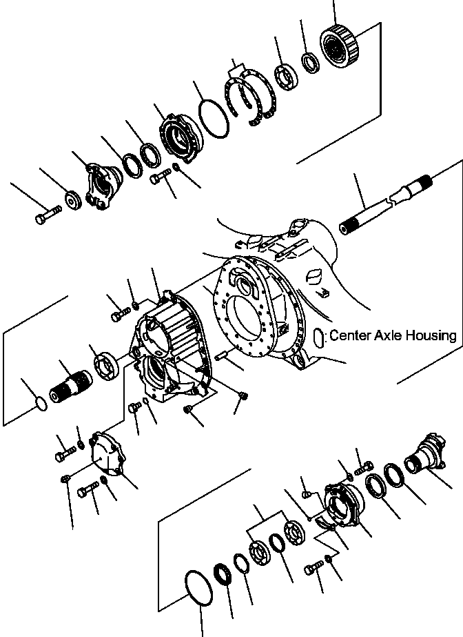 |$32. CENTER AXLE - TRANSFER [F3450-04A0] - Komatsu part HM350-1L S/N A10001-UP [hm3501l] - Komatsu spare parts at sparepartskomatsu.com