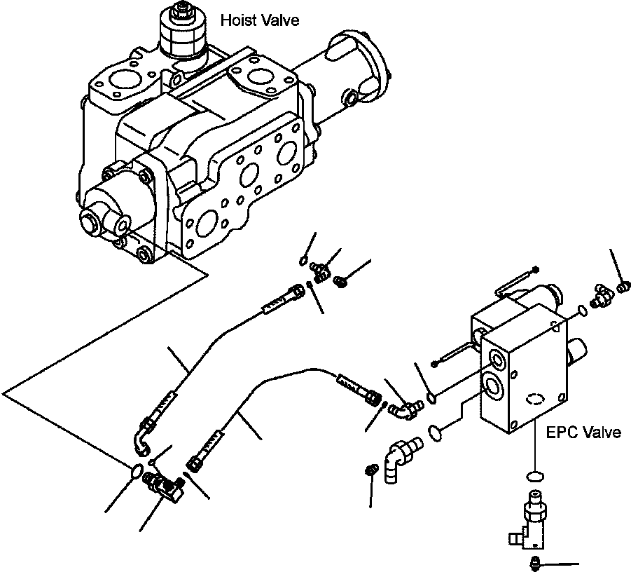 |$4. HYDRAULIC PIPING - E.P.C. VALVE LINE (2/2) [H0110-05A0] - Komatsu part HM350-1L S/N A10001-UP [hm3501l] - Komatsu spare parts at sparepartskomatsu.com