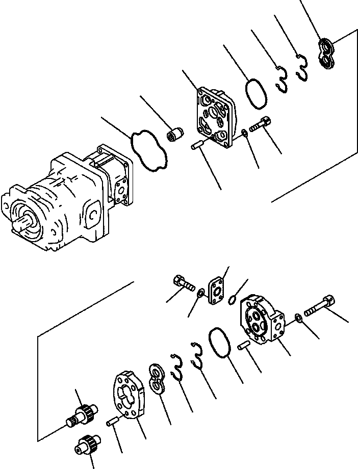 |$10. PUMP ASSEMBLY (3/3) - SAR80+80+8 [H0210-01B2] - Komatsu part HM350-1L S/N A10001-UP [hm3501l] - Komatsu spare parts at sparepartskomatsu.com