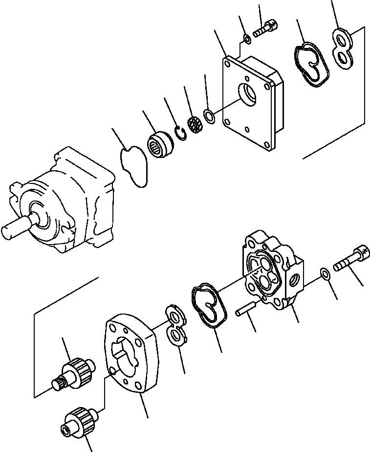 |$15. PUMP ASSEMBLY (2/2) - SBR8+8 [H0210-01D4] - Komatsu part HM350-1L S/N A10001-UP [hm3501l] - Komatsu spare parts at sparepartskomatsu.com