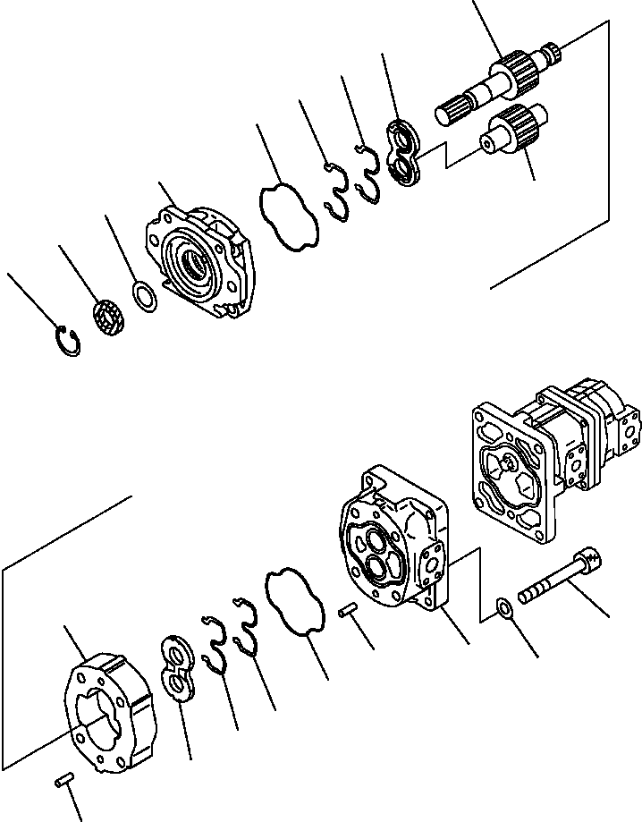 |$16. PUMP ASSEMBLY (1/3) - SAR80+12+8 [H0210-01E0] - Komatsu part HM350-1L S/N A10001-UP [hm3501l] - Komatsu spare parts at sparepartskomatsu.com