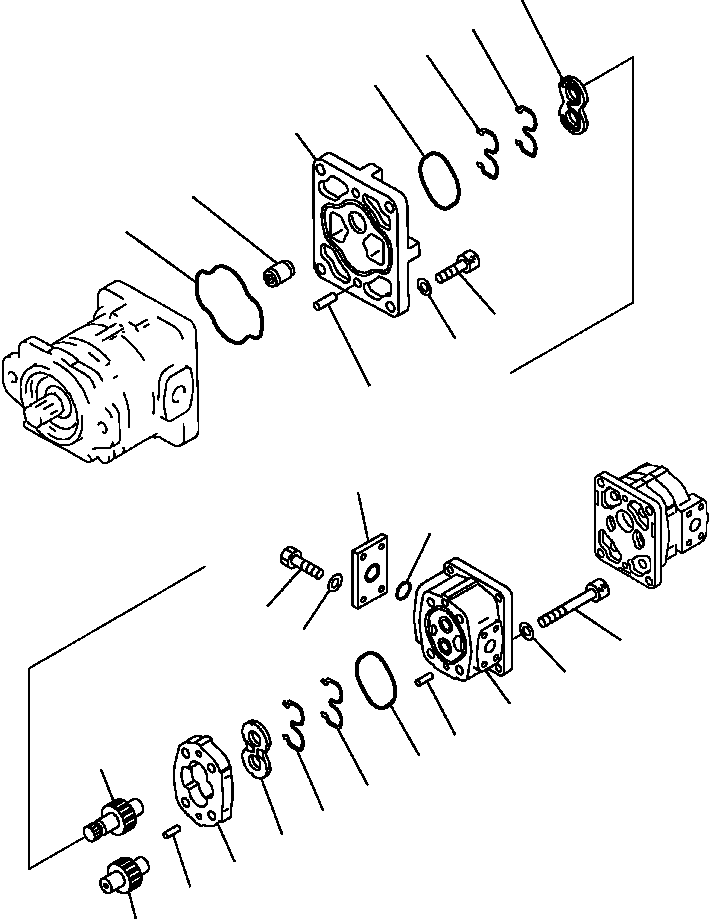 |$17. PUMP ASSEMBLY (2/3) - SAR80+12+8 [H0210-01E1] - Komatsu part HM350-1L S/N A10001-UP [hm3501l] - Komatsu spare parts at sparepartskomatsu.com