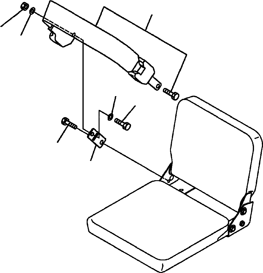 |$3. AUXILIARY SEAT - SEAT BELT [K0170-01A0] - Komatsu part HM350-1L S/N A10001-UP [hm3501l] - Komatsu spare parts at sparepartskomatsu.com