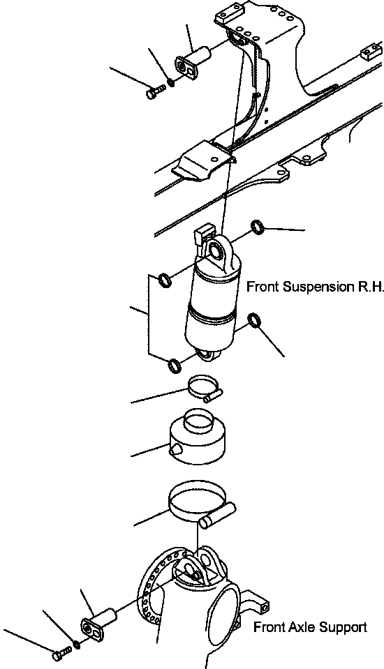 |$7. FRONT SUSPENSION (R.H.) [S3200-02A0] - Komatsu part HM350-1L S/N A10001-UP [hm3501l] - Komatsu spare parts at sparepartskomatsu.com