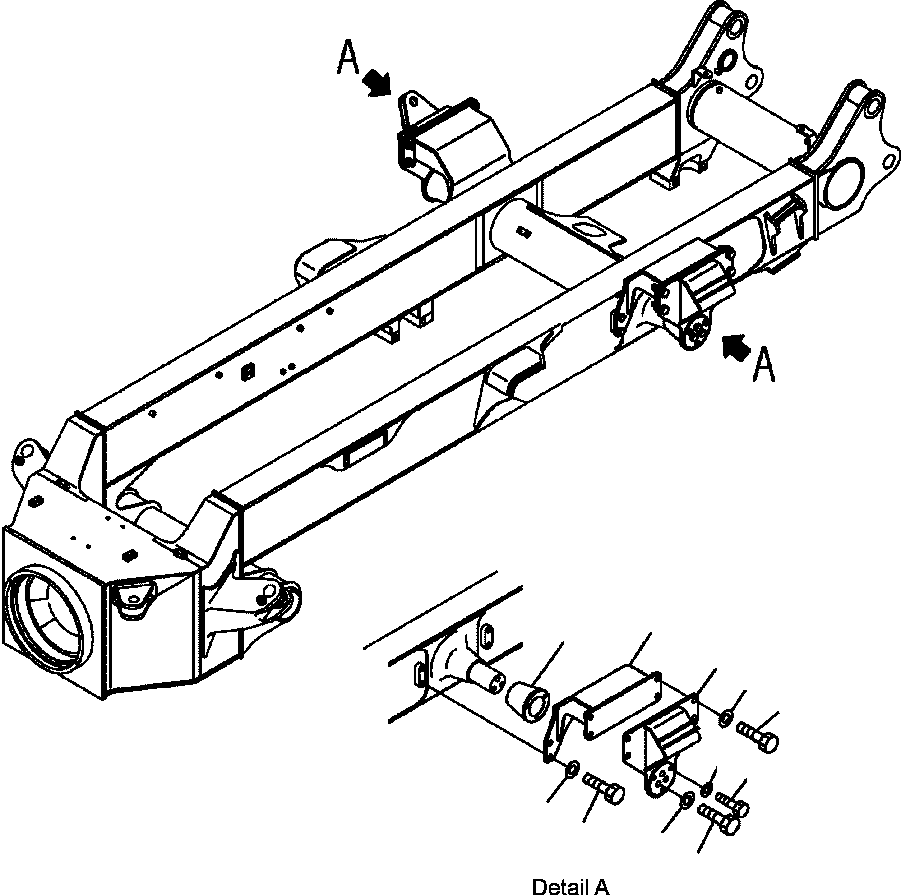 |$11. REAR SUSPENSION - EQUALIZER BAR MOUNT PARTS (FOR TAIL GATE) [S3300-03A1] - Komatsu part HM350-1L S/N A10001-UP [hm3501l] - Komatsu spare parts at sparepartskomatsu.com