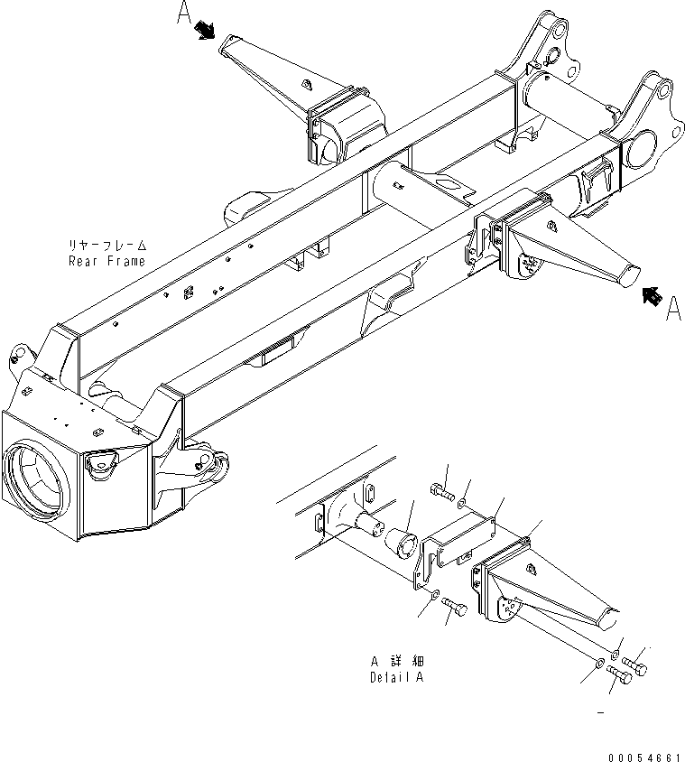 150. REAR SUSPENSION (EQUALIZER BAR MOUNTING PARTS) (FOR NEW TAIL GATE) [S3300-03A2] - Komatsu part HM400-1L S/N A10001-UP [hm400-0e] - Komatsu spare parts at sparepartskomatsu.com