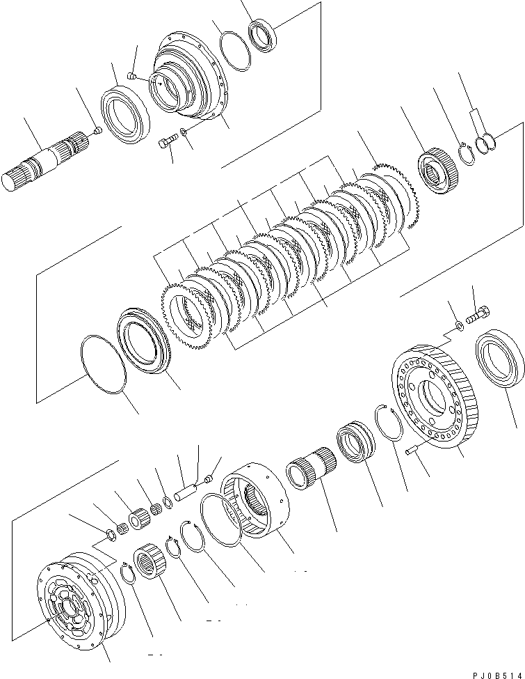 190. TRANSMISSION (DIFFRENTIAL)(#(1001-1076)) [F3300-58A0] - Komatsu part HM400-1 S/N 1001-UP [hm400-1r] - Komatsu spare parts at sparepartskomatsu.com