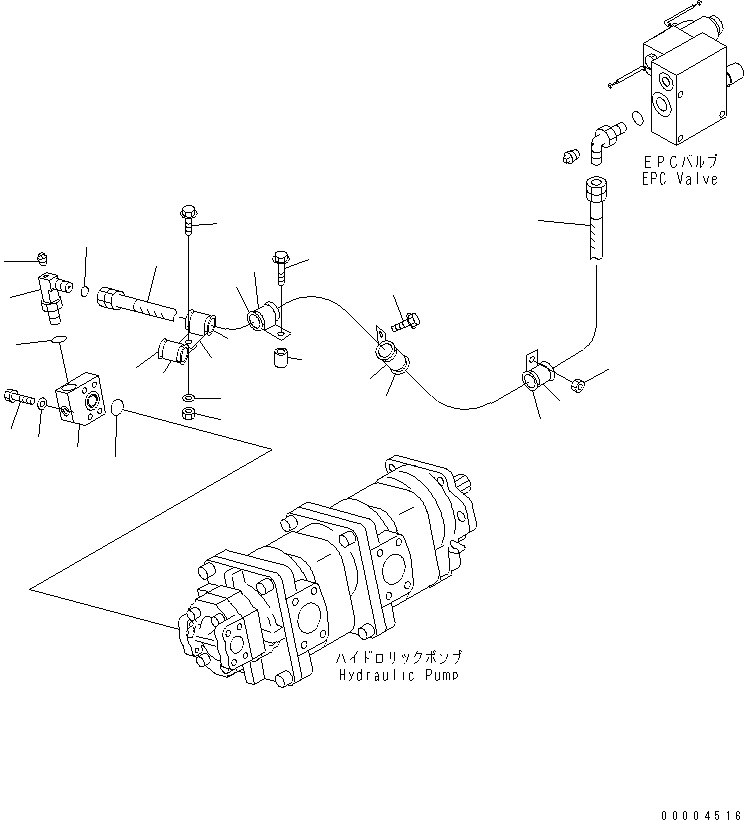 120. HYDRAULIC PIPING (PUMP TO E.P.C. VALVE) [H0210-03A0] - Komatsu part HM400-1 S/N 1001-UP [hm400-1r] - Komatsu spare parts at sparepartskomatsu.com