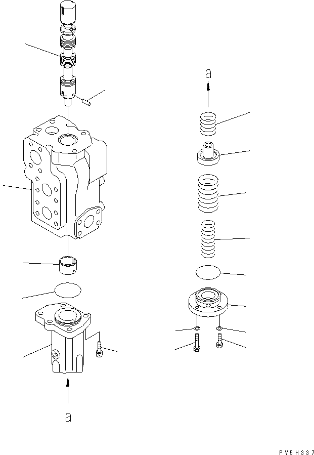 210. HOIST VALVE (2/3)(#1001-1004) [Y1660-02A0] - Komatsu part HM400-1 S/N 1001-UP [hm400-1r] - Komatsu spare parts at sparepartskomatsu.com