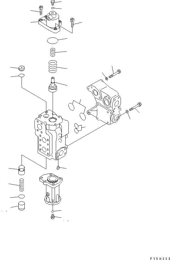 230. HOIST VALVE (3/3)(#1001-1004) [Y1660-03A0] - Komatsu part HM400-1 S/N 1001-UP [hm400-1r] - Komatsu spare parts at sparepartskomatsu.com