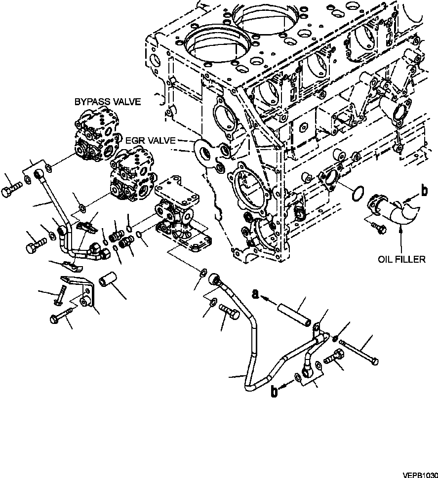 |$62. EXHAUST GAS RECIRCULATION (EGR) (5/6) ENGINE S/N 533487- [A1216-B8B9] - Komatsu part HM400-2 SN A11001-UP [hm400-ae] - Komatsu spare parts at sparepartskomatsu.com