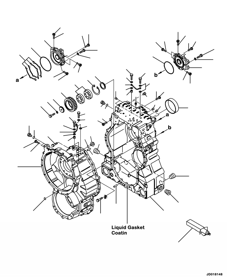 |$8. TRANSMISSION CASE (FRONT AND REAR) [F3300-51A0] - Komatsu part HM400-2 SN A11001-UP [hm400-ae] - Komatsu spare parts at sparepartskomatsu.com