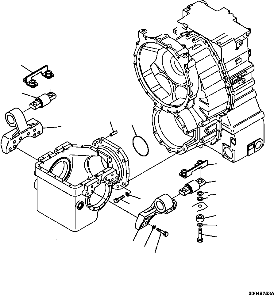 |$62. FRONT DIFFERENTIAL GEAR CASE MOUNTING [F3415-01A0] - Komatsu part HM400-2 SN A11001-UP [hm400-ae] - Komatsu spare parts at sparepartskomatsu.com