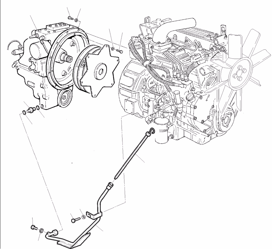 |$1. ENGINE AND DRIVE CONNECTION [B1010-01A0] - Komatsu part WB140-2N S/N A20001-A20636 [wb1402n] - Komatsu spare parts at sparepartskomatsu.com