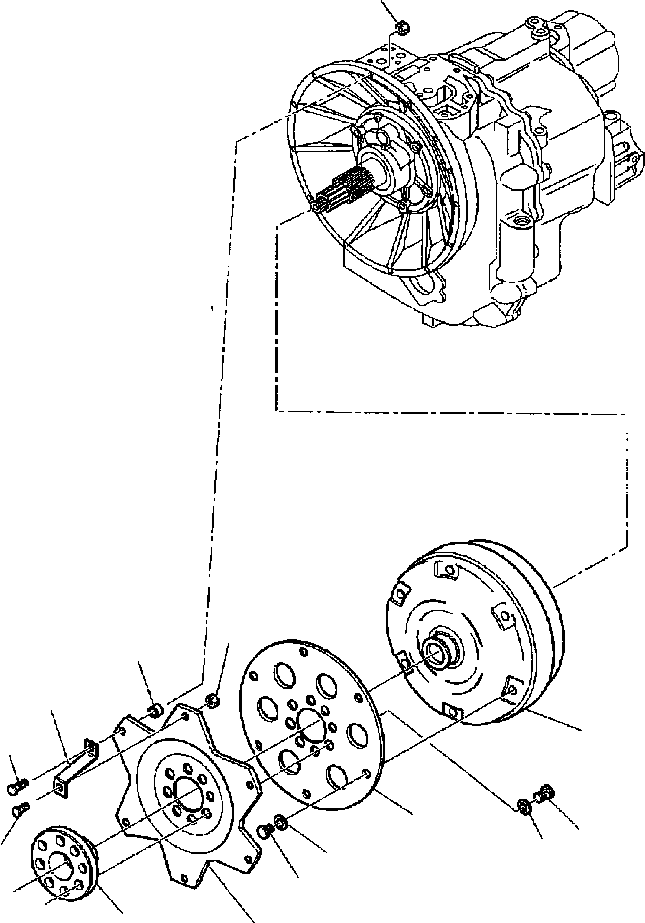 |$15. TRANSMISSION (4WD) - TORQUE CONVERTER [F3280-01A0] - Komatsu part WB140-2N S/N A20001-A20636 [wb1402n] - Komatsu spare parts at sparepartskomatsu.com