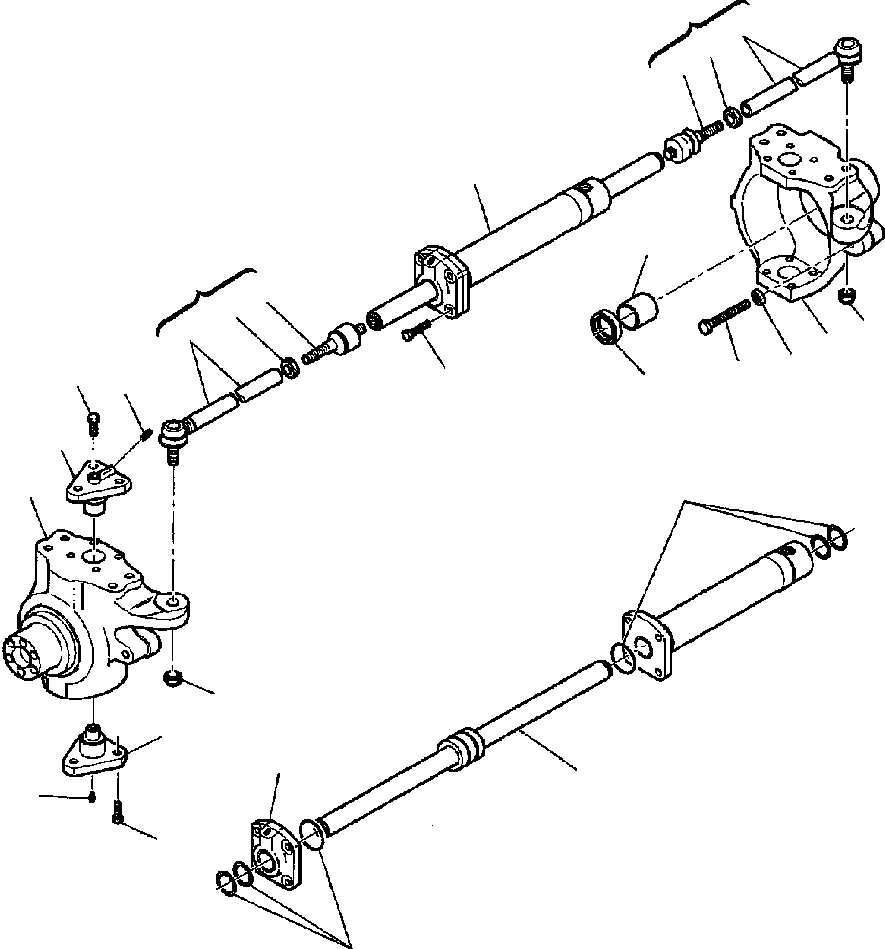 |$27. FRONT AXLE (4WD) - STEERING ARM [F3405-01A0] - Komatsu part WB140-2N S/N A20001-A20636 [wb1402n] - Komatsu spare parts at sparepartskomatsu.com