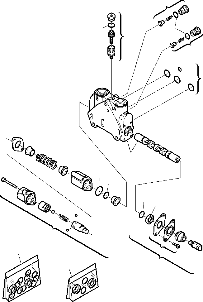 |$15. SHOVEL CONTROL VALVE  - SHOVEL LIFT SECTION FOR BUCKET 4 IN 1 [H6270-01A0] - Komatsu part WB140-2N S/N A20001-A20636 [wb1402n] - Komatsu spare parts at sparepartskomatsu.com