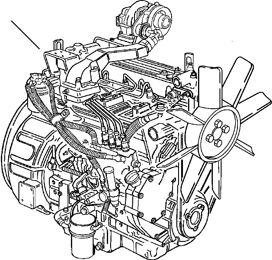 |$0. TIER  I ENGINE COMPLETE ASSEMBLY - S/N  A20637-A20813 [A0100-01A0] - Komatsu part WB140-2N S/N A20637-UP [wb1402n1] - Komatsu spare parts at sparepartskomatsu.com