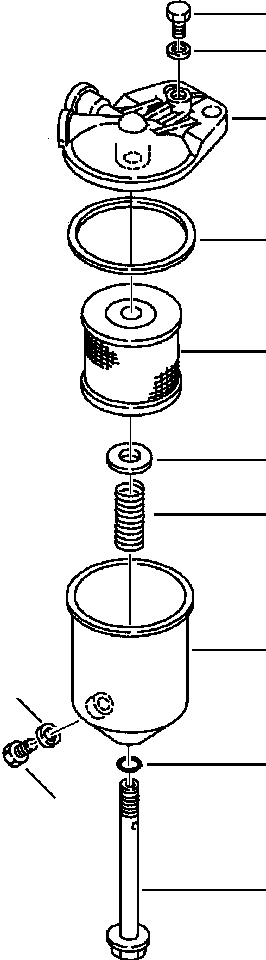 |$58. TIER  I OR  II ENGINE FUEL WATER SEPARATOR - S/N  A20637- [A0130-01A2] - Komatsu part WB140-2N S/N A20637-UP [wb1402n1] - Komatsu spare parts at sparepartskomatsu.com