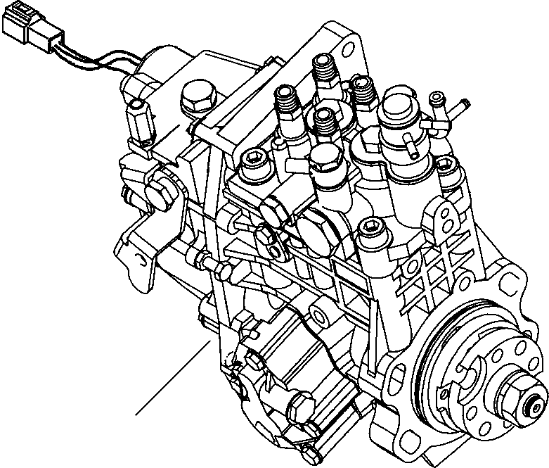 |$74. TIER  II ENGINE FUEL INJECTION PUMP - S/N  A20814- [A0133-01A3] - Komatsu part WB140-2N S/N A20637-UP [wb1402n1] - Komatsu spare parts at sparepartskomatsu.com