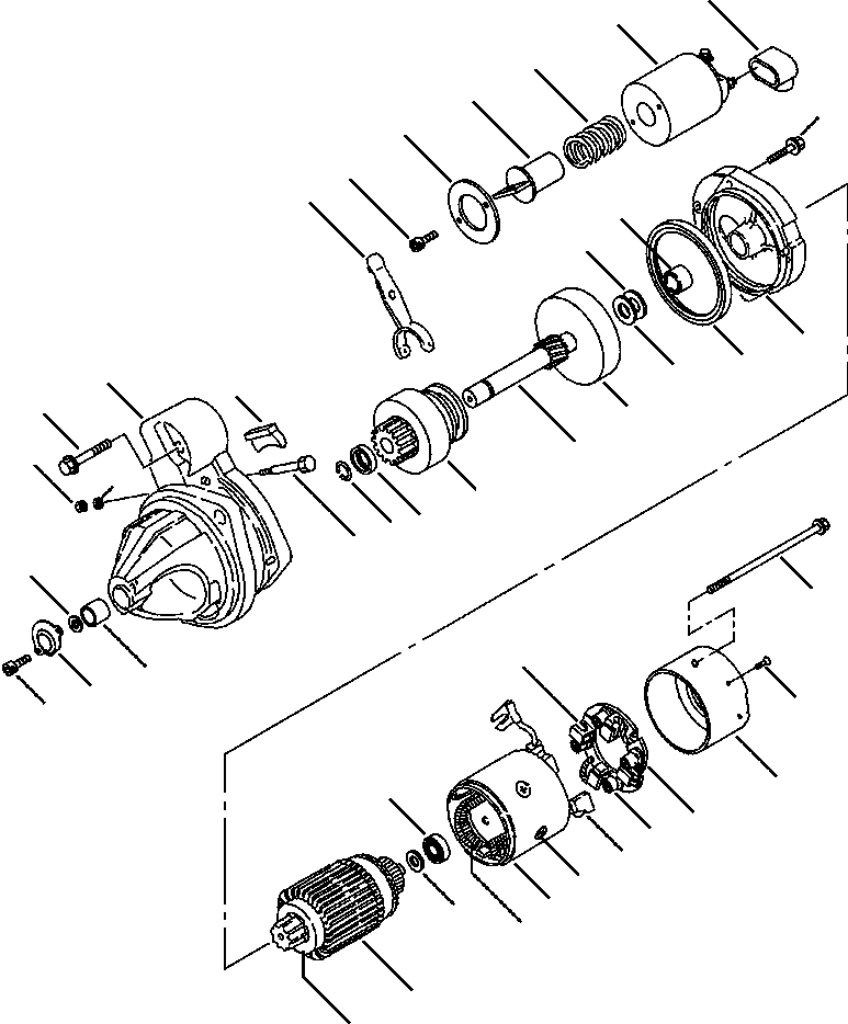 |$92. TIER  II ENGINE STARTER - S/N  A20814- [A0151-01A2] - Komatsu part WB140-2N S/N A20637-UP [wb1402n1] - Komatsu spare parts at sparepartskomatsu.com