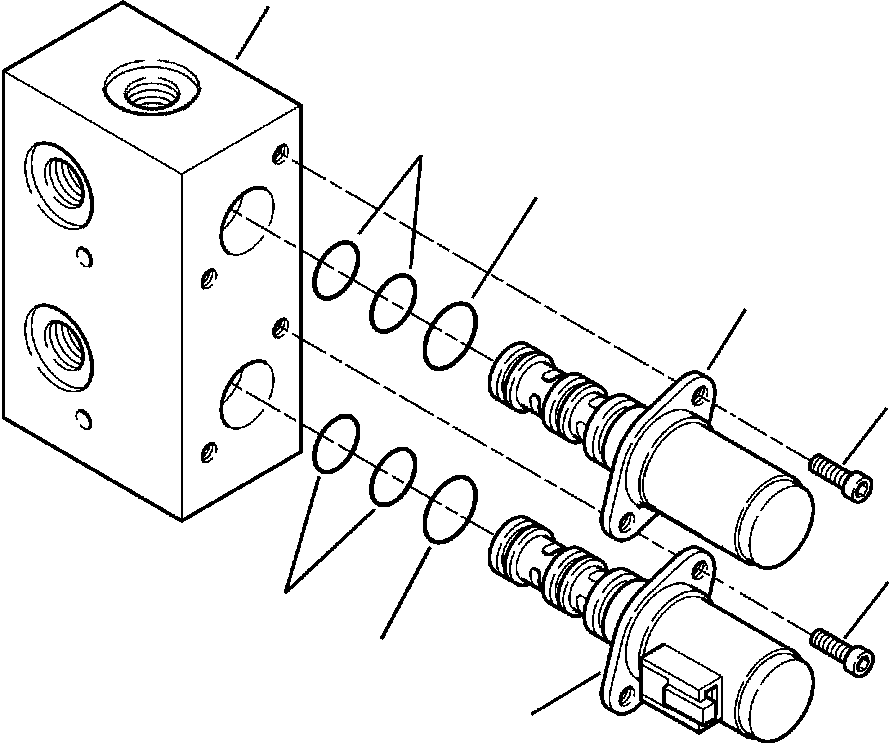 |$4. DRIVE TRAIN PIPING AXLE LOCK VALVE - S/N  A20637- [F3000-01A2] - Komatsu part WB140-2N S/N A20637-UP [wb1402n1] - Komatsu spare parts at sparepartskomatsu.com