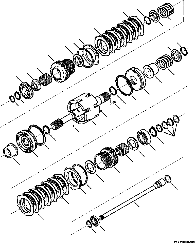 |$24. 4WD TRANSMISSION FORWARD REVERSE CLUTCH - S/N  A20637-A20928 [F3300-01A3] - Komatsu part WB140-2N S/N A20637-UP [wb1402n1] - Komatsu spare parts at sparepartskomatsu.com