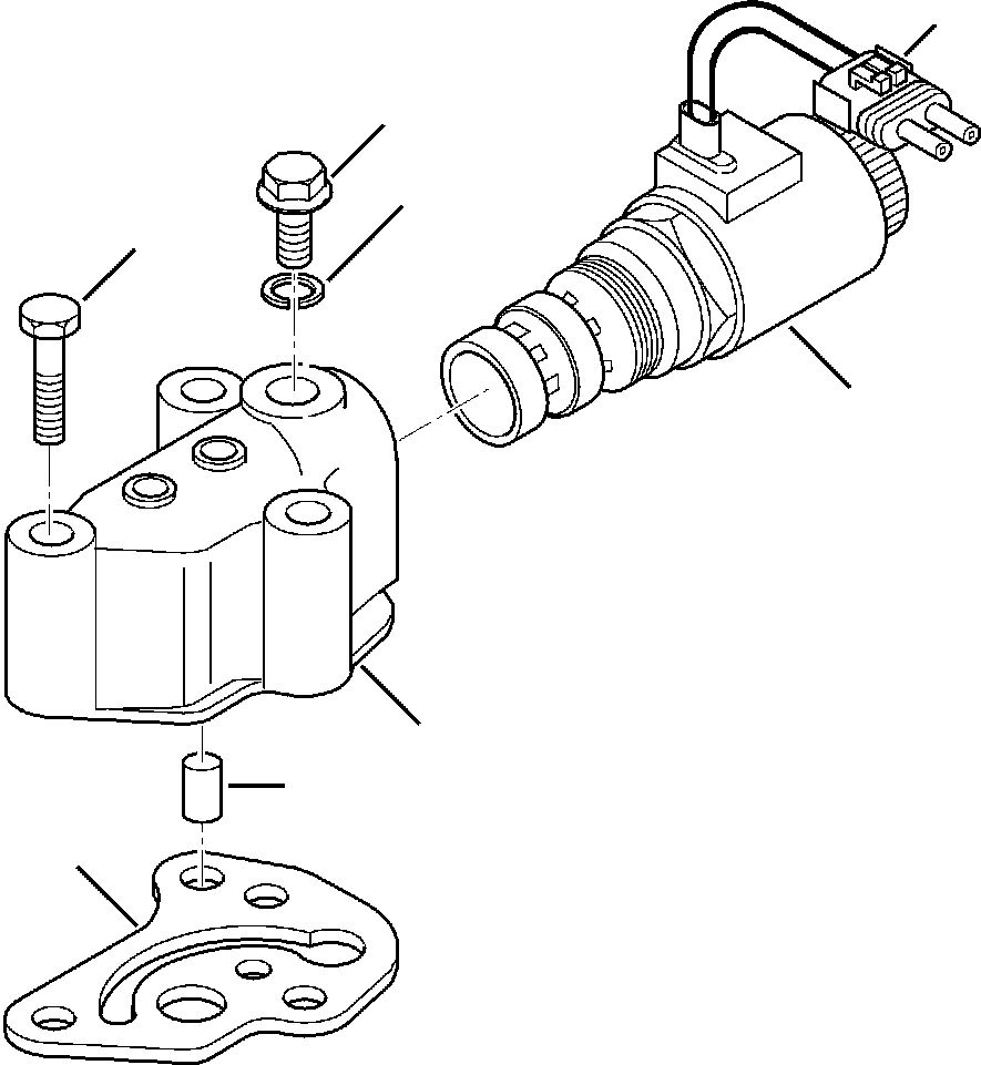 |$40. 4WD TRANSMISSION SERVO VALVE - S/N  A20637-A20928 [F3300-01B1] - Komatsu part WB140-2N S/N A20637-UP [wb1402n1] - Komatsu spare parts at sparepartskomatsu.com