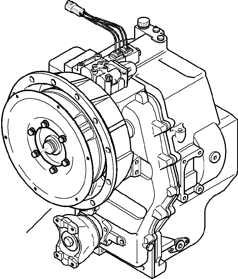 |$46. 4WD TRANSMISSION COMPLETE ASSEMBLY - S/N  A20929- [F3300-02A0] - Komatsu part WB140-2N S/N A20637-UP [wb1402n1] - Komatsu spare parts at sparepartskomatsu.com