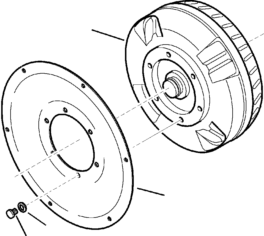 |$70. TRANSMISSION TORQUE CONVERTER - S/N  A20929- [F3300-02B2] - Komatsu part WB140-2N S/N A20637-UP [wb1402n1] - Komatsu spare parts at sparepartskomatsu.com