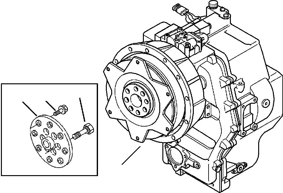 |$74. 2WD TRANSMISSION COMPLETE ASSEMBLY - S/N  A20637-A20955 [F3350-01A0] - Komatsu part WB140-2N S/N A20637-UP [wb1402n1] - Komatsu spare parts at sparepartskomatsu.com