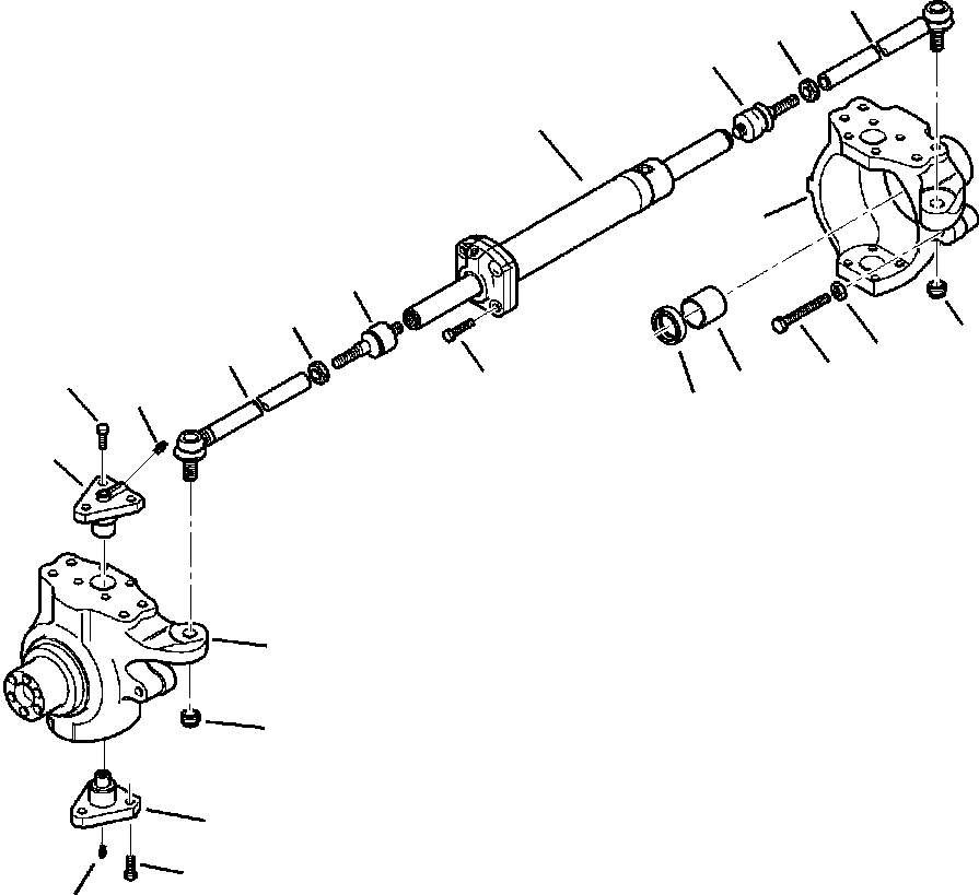 |$126. 4WD FRONT AXLE STEERING ARM - S/N  A20637- [F3400-01A2] - Komatsu part WB140-2N S/N A20637-UP [wb1402n1] - Komatsu spare parts at sparepartskomatsu.com