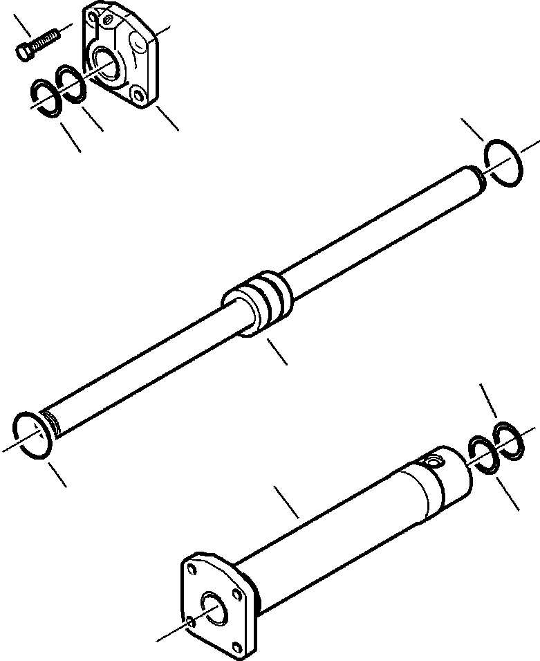 |$128. 4WD FRONT AXLE STEERING CYLINDER - S/N  A20637- [F3400-01A3] - Komatsu part WB140-2N S/N A20637-UP [wb1402n1] - Komatsu spare parts at sparepartskomatsu.com