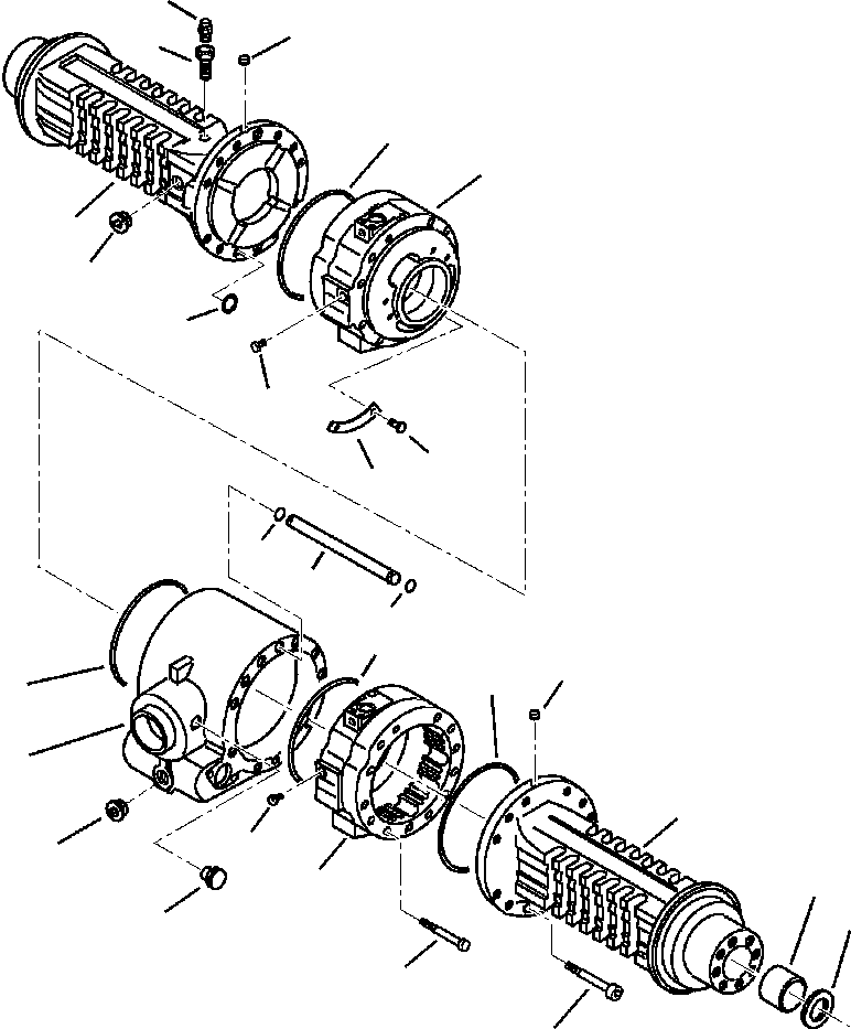 |$150. REAR AXLE HOUSINGS - S/N  A20637- [F3500-01A1] - Komatsu part WB140-2N S/N A20637-UP [wb1402n1] - Komatsu spare parts at sparepartskomatsu.com