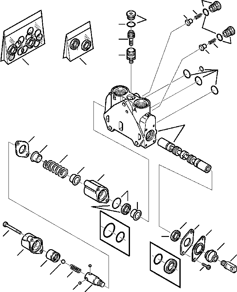 |$24. LOADER CONTROL VALVE BOOM SECTION - MP BUCKET - S/N  A20637- [H6250-01A2] - Komatsu part WB140-2N S/N A20637-UP [wb1402n1] - Komatsu spare parts at sparepartskomatsu.com