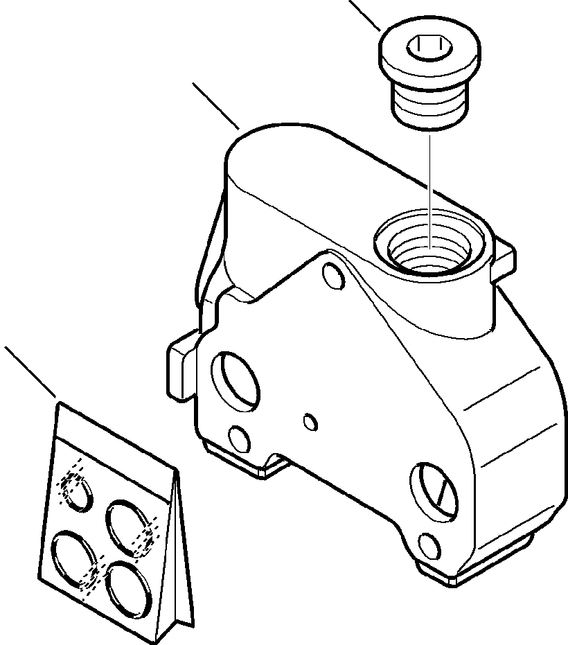 |$90. BACKHOE VALVE OUTLET SECTION - S/N  A20637- [H6305-01A6] - Komatsu part WB140-2N S/N A20637-UP [wb1402n1] - Komatsu spare parts at sparepartskomatsu.com