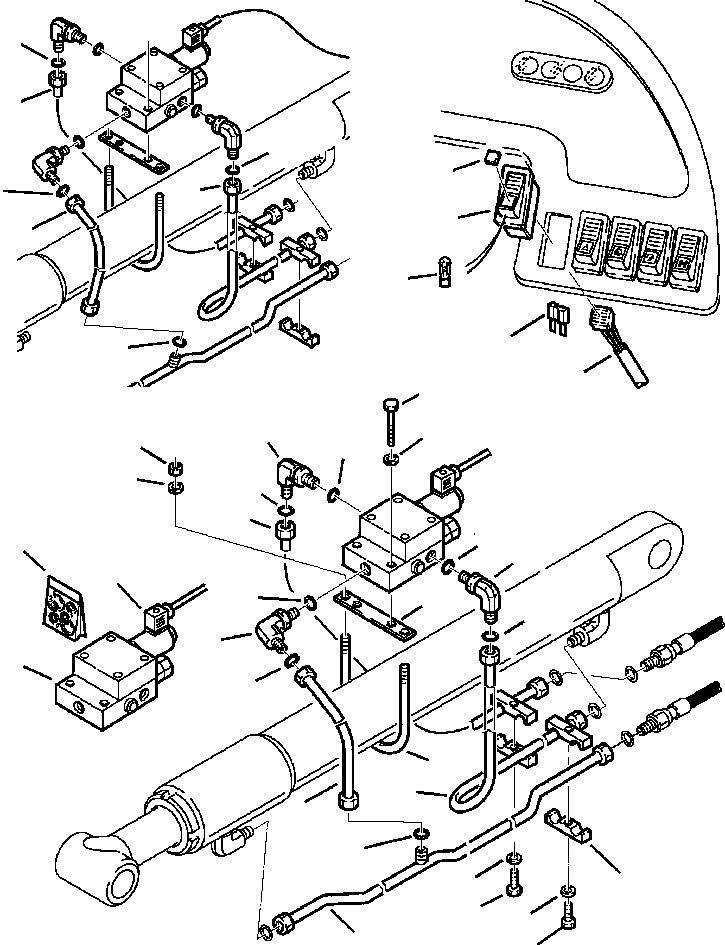 |$146. LOADER PIPING BOOM CYLINDER ELECTRIC SAFETY VALVE - S/N  A20637-A20813 [H660A-01A4] - Komatsu part WB140-2N S/N A20637-UP [wb1402n1] - Komatsu spare parts at sparepartskomatsu.com