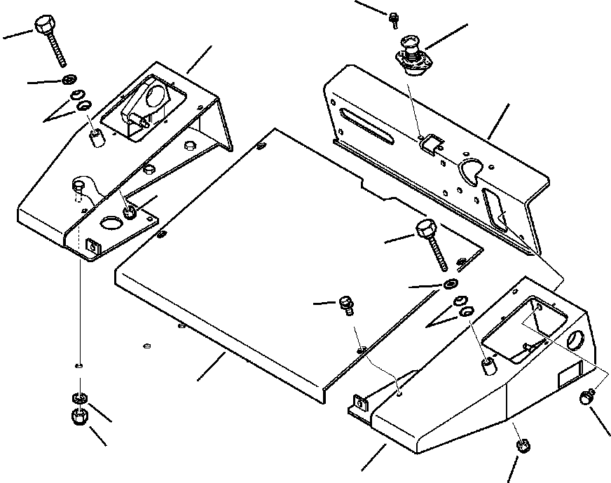 |$106. PPC SYSTEM CAB REAR FLOOR BOARDS - S/N  A21027- [K5550-P1A0] - Komatsu part WB140-2N S/N A20637-UP [wb1402n1] - Komatsu spare parts at sparepartskomatsu.com